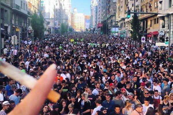 marcha legalización marihuana 2019 Madrid