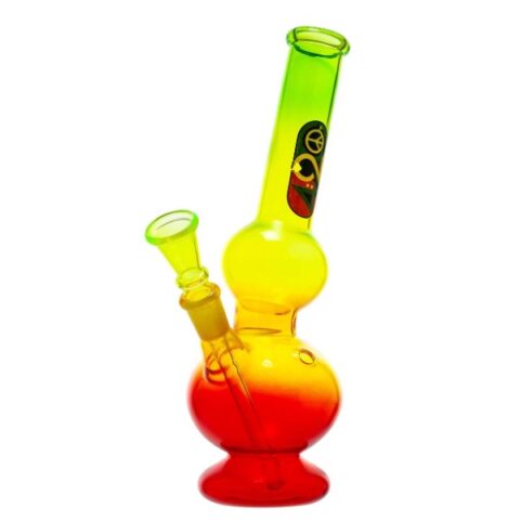 BONG CRISTAL 420 RASTA 23 cm.