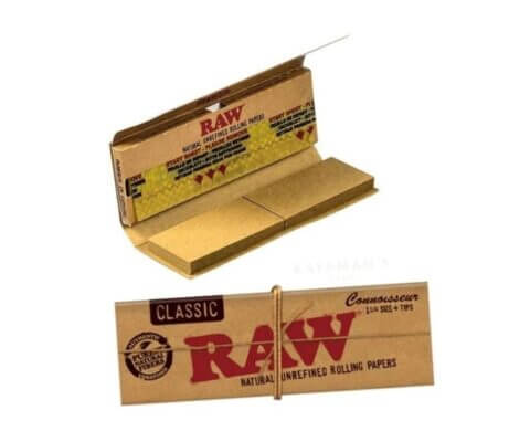 PAPEL RAW CLASSIC 1.1/4 & TIPS CONNOISSEUR