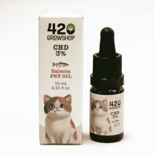 Aceite CBD Gatos 3% 420GrowShop – Fórmula Premium sin THC