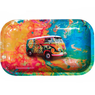 BANDEJA METAL 27x16 cm. VOLKSWAGEN HIPPIE