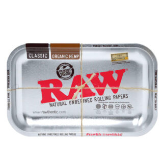 BANDEJA METAL 27X17 cm. RAW SILVER