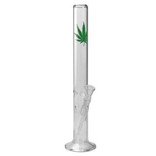 BONG CRISTAL BLACK LEAF ICE 55 cm.