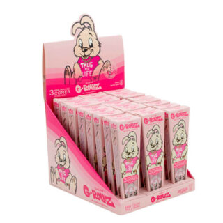 CONES G-ROLLZ K.S. 3 ud. x 24 BLISTER THUG FOR LIFE PINK