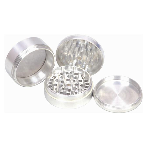 GRINDER POLINIZADOR METAL CLASSIC SILVER 50 mm.