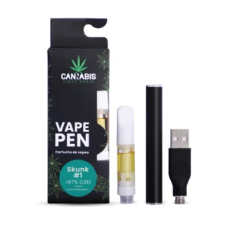 CBD Vape Pen USB + Cartucho CBD SKUNK1 85% Cannabinoides