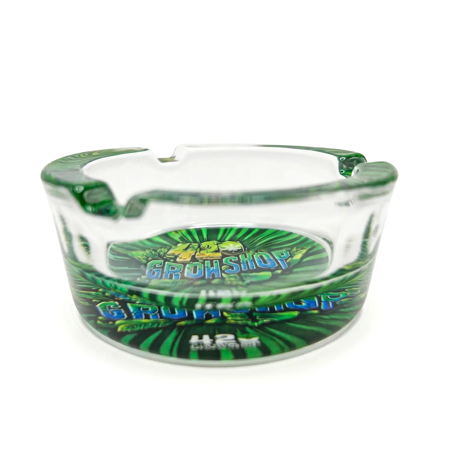 OG Classic Glass Ashtray - 420 Street Green - Imagen 3