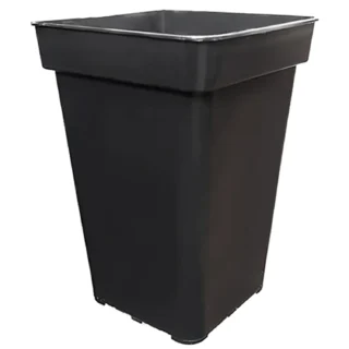 MACETA CUADRADA NEGRA 15 x 15 x 20 cm - 3 L